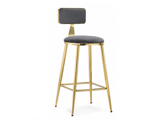 Полубарный стул Persi dark gray / gold