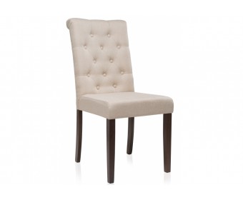 Стул Amelia dark walnut / fabric cream