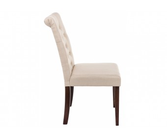 Стул Amelia dark walnut / fabric cream