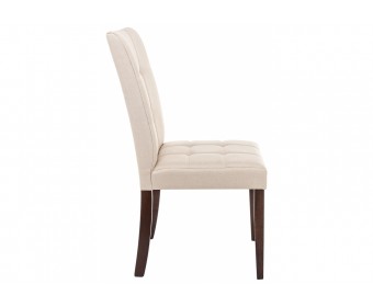 Стул Madina dark walnut / fabric cream
