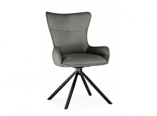 Стул на металлокаркасе Chicago light gray / black legs KD