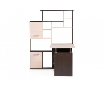 Компьютерный стол КС15 венге / дуб молочный левый