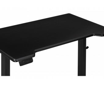 Компьютерный стол Маркос с механизмом подъема 120х75х75 черный /шагрень черная