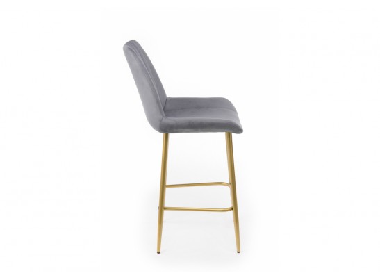 Полубарный стул Седа 360 темно-серый (zd 995) / золотой