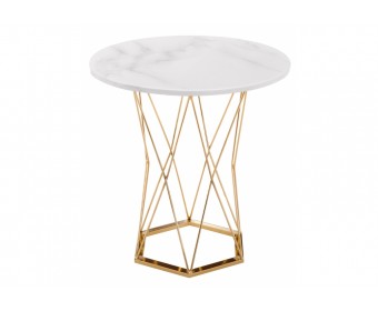 Стол Melan white / gold