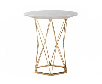 Стол Melan white / gold