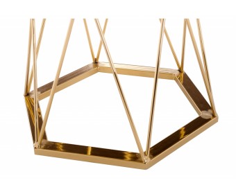 Стол Melan white / gold