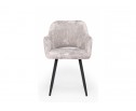 Стул на металлокаркасе Эолин латте (simple 008) / черный