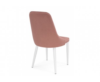 Стул на металлокаркасе Kora dark pink / white