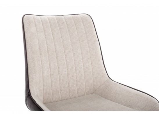 Стул Seda light beige / dark brown