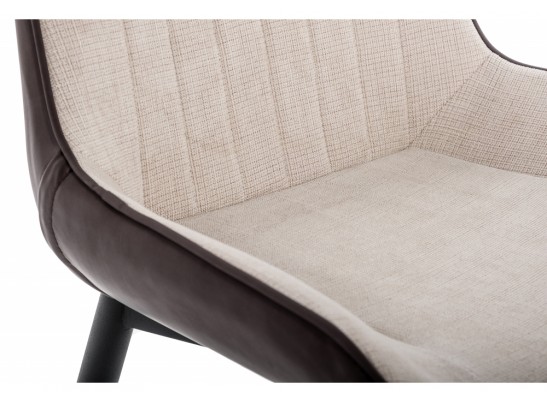 Стул Seda light beige / dark brown
