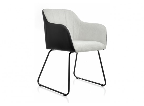 Стул Stef light grey / black