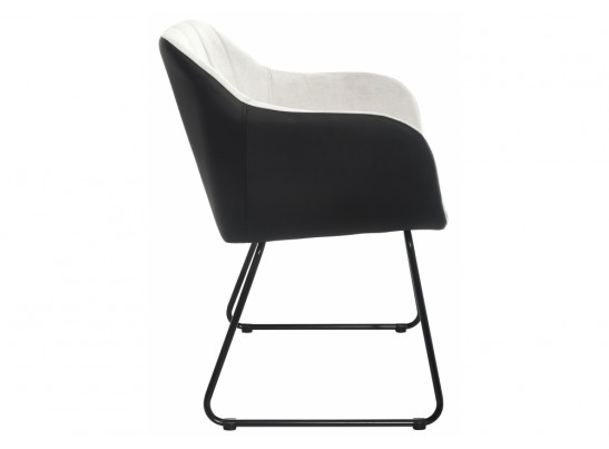 Стул Stef light grey / black