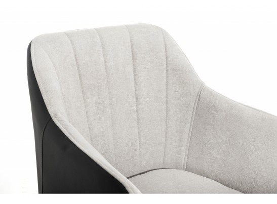 Стул Stef light grey / black