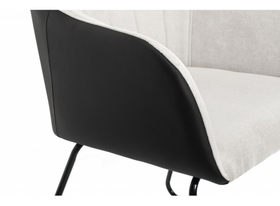 Стул Stef light grey / black