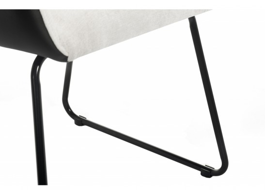 Стул Stef light grey / black