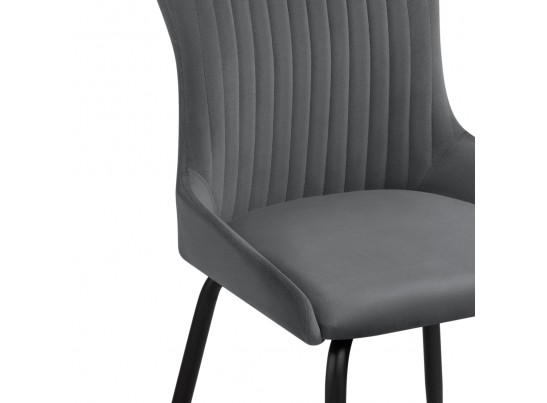 Стул на металлокаркасе Lado gray / black