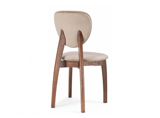 Деревянный стул Вакимо ткань tenerife beige / миланский орех