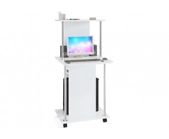 Компьютерный стол КСТ-12 60х60х125,5 белый