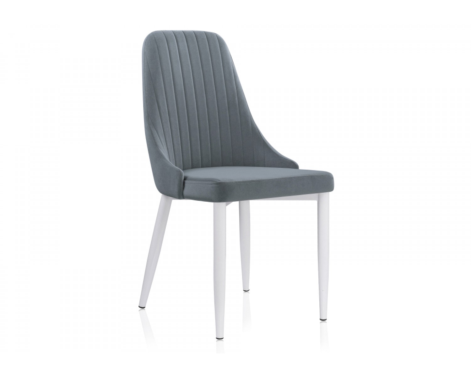 Стул на металлокаркасе Kora white / gray