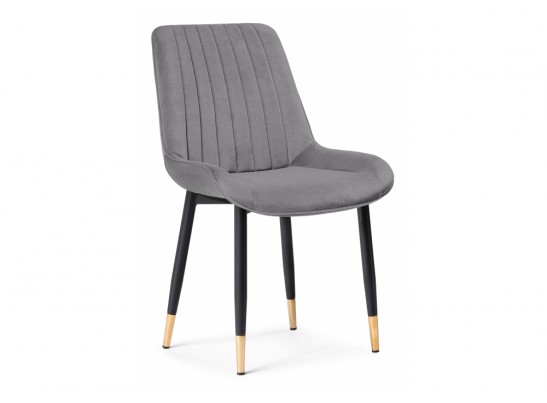 Стул на металлокаркасе Seda 1 dark gray / gold / black