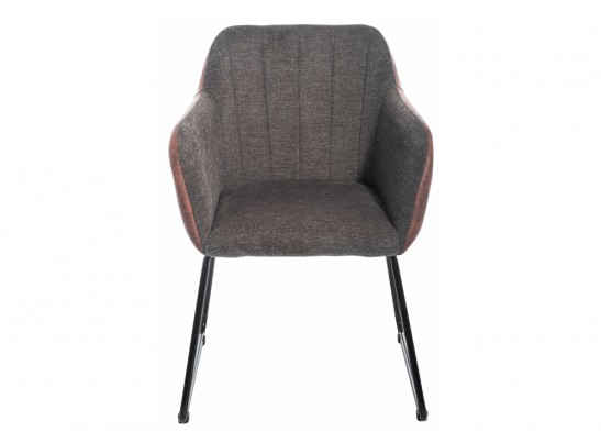 Стул Stef grey / dark red