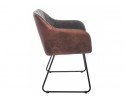 Стул Stef grey / dark red