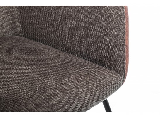 Стул Stef grey / dark red