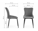 Стул на металлокаркасе Lado white / black