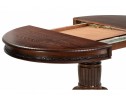 Деревянный стол Альфред 110(160)х110х80 орех / коричневая патина