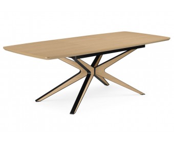 Деревянный стол Roxy 160(220)x90 светлый дуб