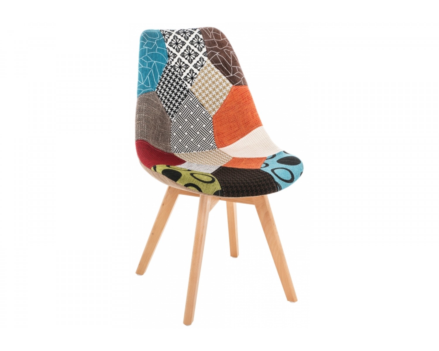 Деревянный стул Mille fabric multicolor