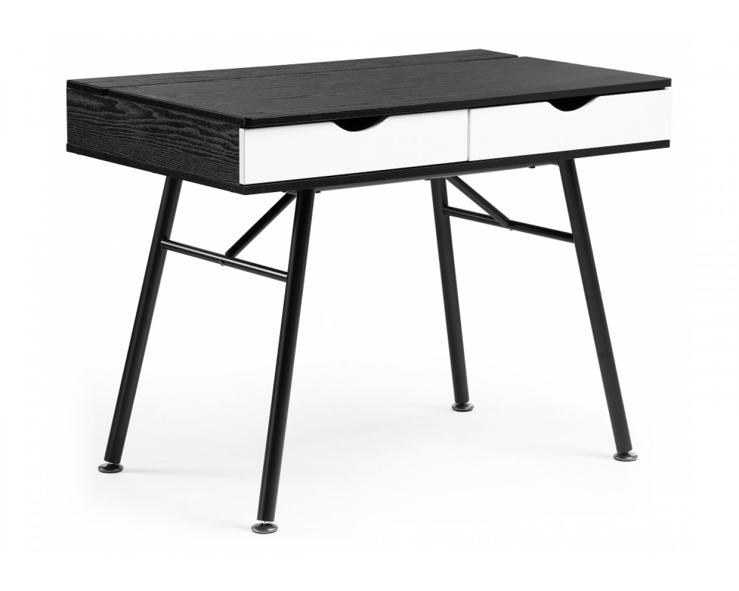 Компьютерный стол Soho black grained / white
