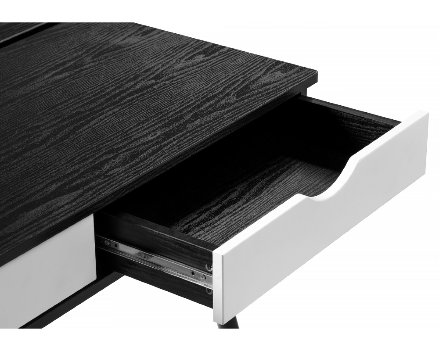 Компьютерный стол Soho black grained / white