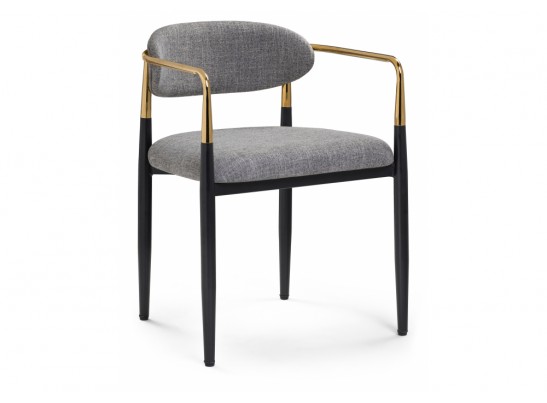 Кресло Lord gray / black / gold