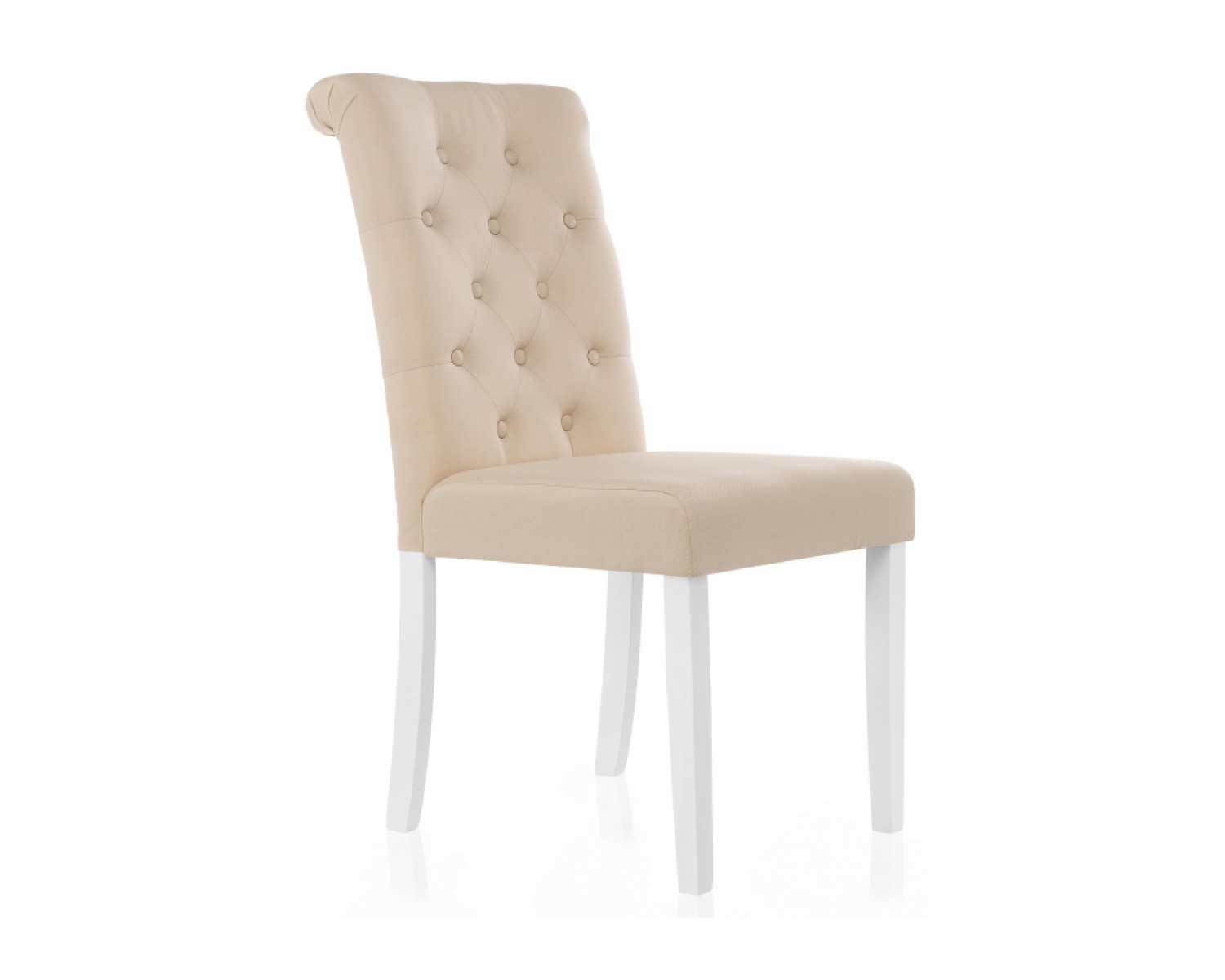 Стул Amelia white / fabric cream