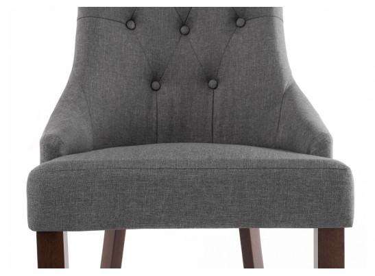 Стул Elegance dark walnut / fabric grey