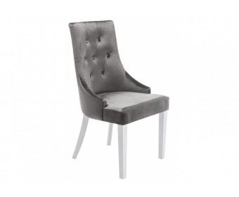 Стул Elegance white / fabric grey
