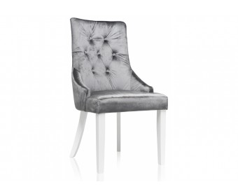 Стул Elegance white / fabric grey