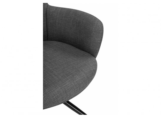 Стул на металлокаркасе Atlanta 1 крутящийся серый / черный