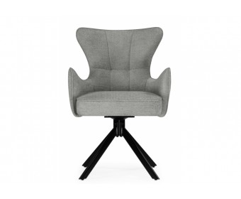 Стул на металлокаркасе Atlanta gray / black крутящийся