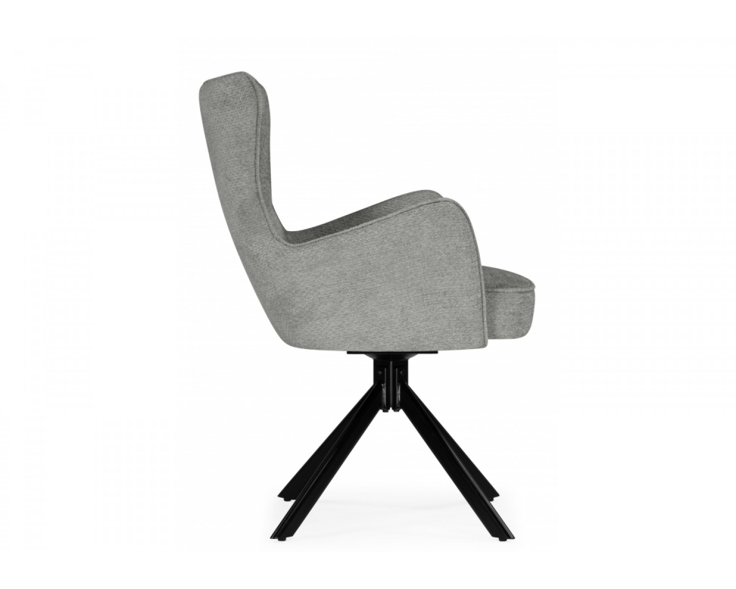 Стул на металлокаркасе Atlanta gray / black крутящийся