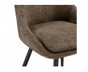 Стул на металлокаркасе Avian вращающийся светло-коричневый / черный