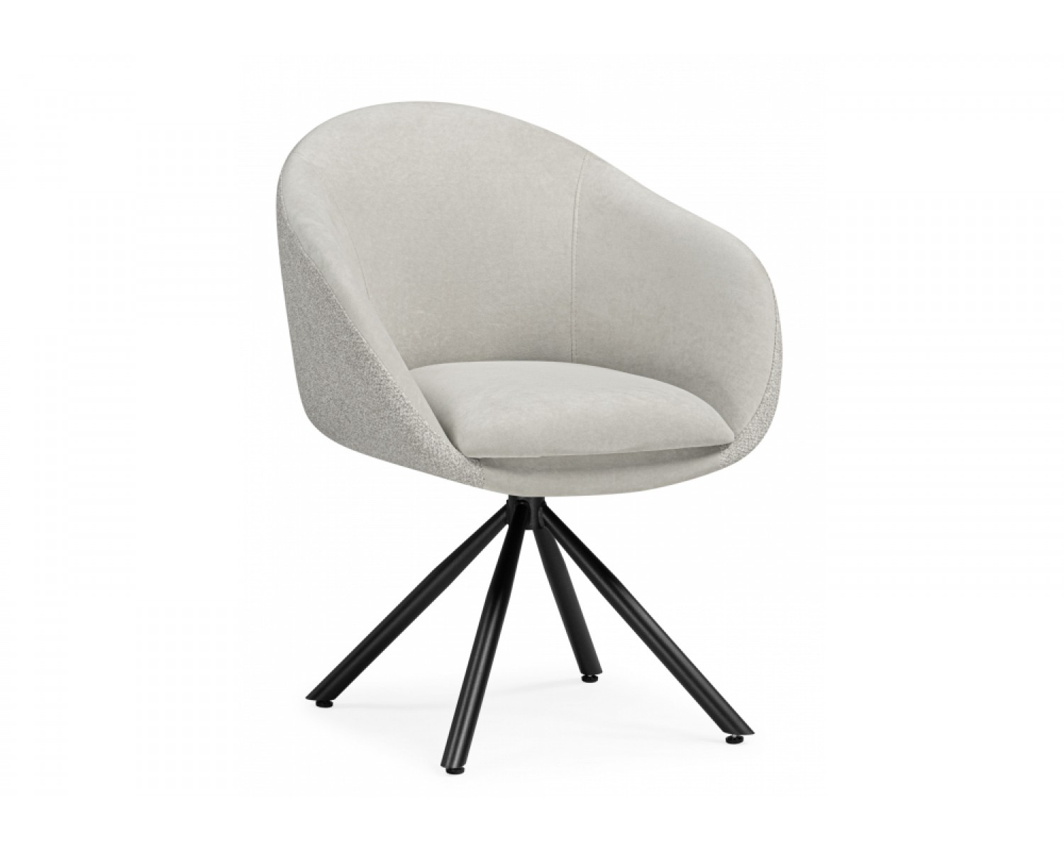 Стул на металлокаркасе Бартон 1 ткань мадера 3 / черный матовый