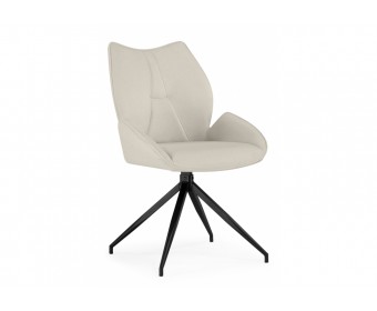 Стул на металлокаркасе Miranda 360 крутящийся beige / black