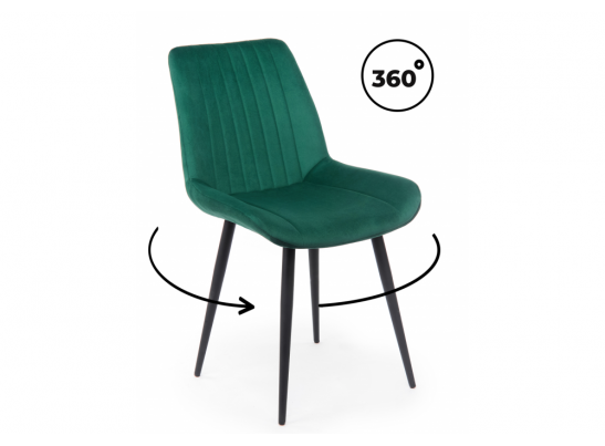 Стул на металлокаркасе Седа 360 зеленый (zd 667) / черный