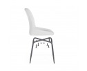 Стул на металлокаркасе Lado white / black