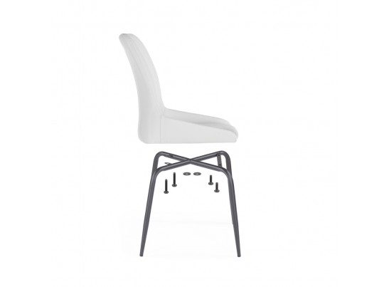 Стул на металлокаркасе Lado white / black