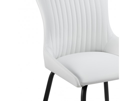Стул на металлокаркасе Lado white / black
