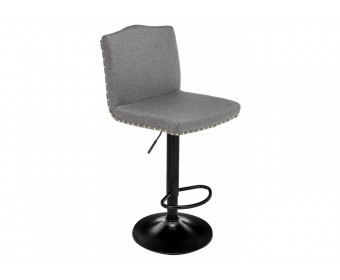 Барный стул Crown grey fabric